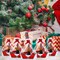12 Pack 12x10x4 Christmas Gift Baskets Empty Bulk, Includes 12 Cardboard Baskets with Handles, 12 Plastic Bags and 12 Bows, Cardboard Tray Large Gift Baskets Kit for Holiday(Santa)